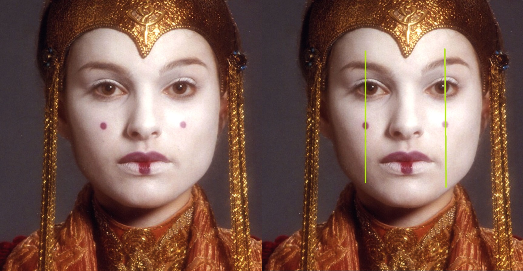 The Phantom Menace: Queen Amidala Royal Makeup Part – 1.